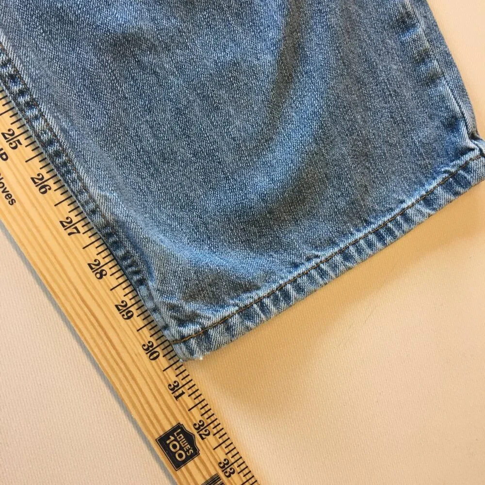 Eddie Bauer Jeans Mens Size 32 Loose Fit Distressed VTG Y2K
